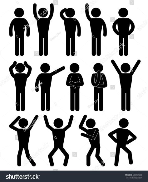 stick figure positions|Stick Figure Positions Illustrations & Vectors